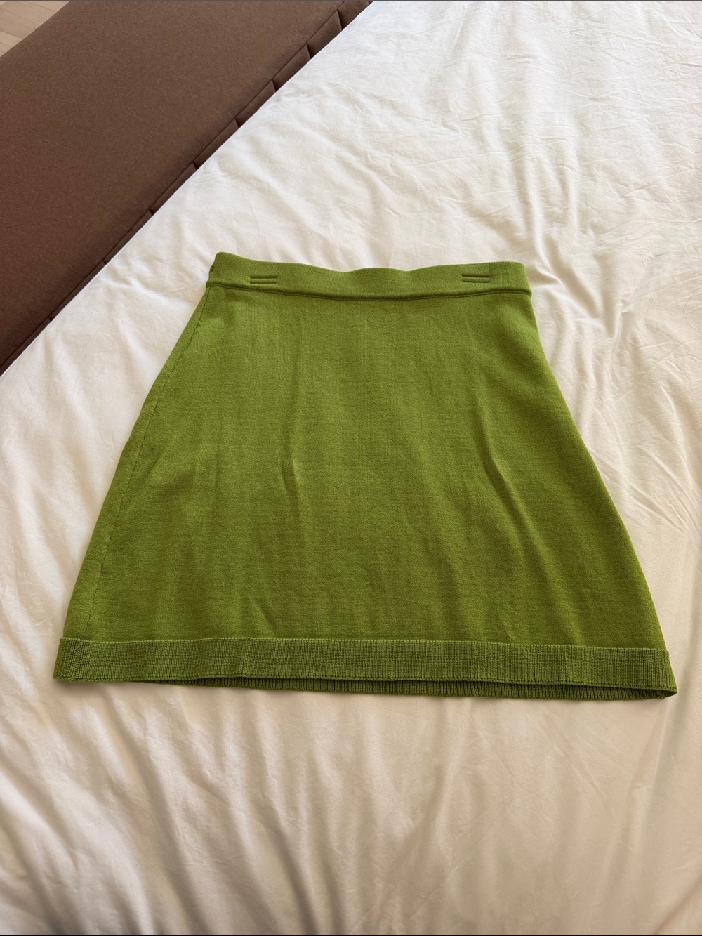 Zara Women's Green Knit A-Line Skirt size S